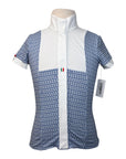 For Horses 'Ariel' Technical Show Shirt in Blue Horses