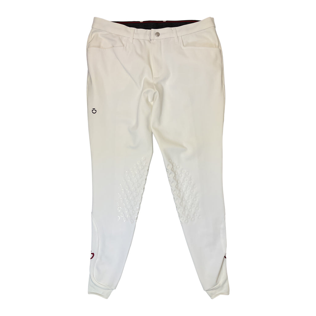 Cavalleria Toscana Knee Grip Riding Breeches in White