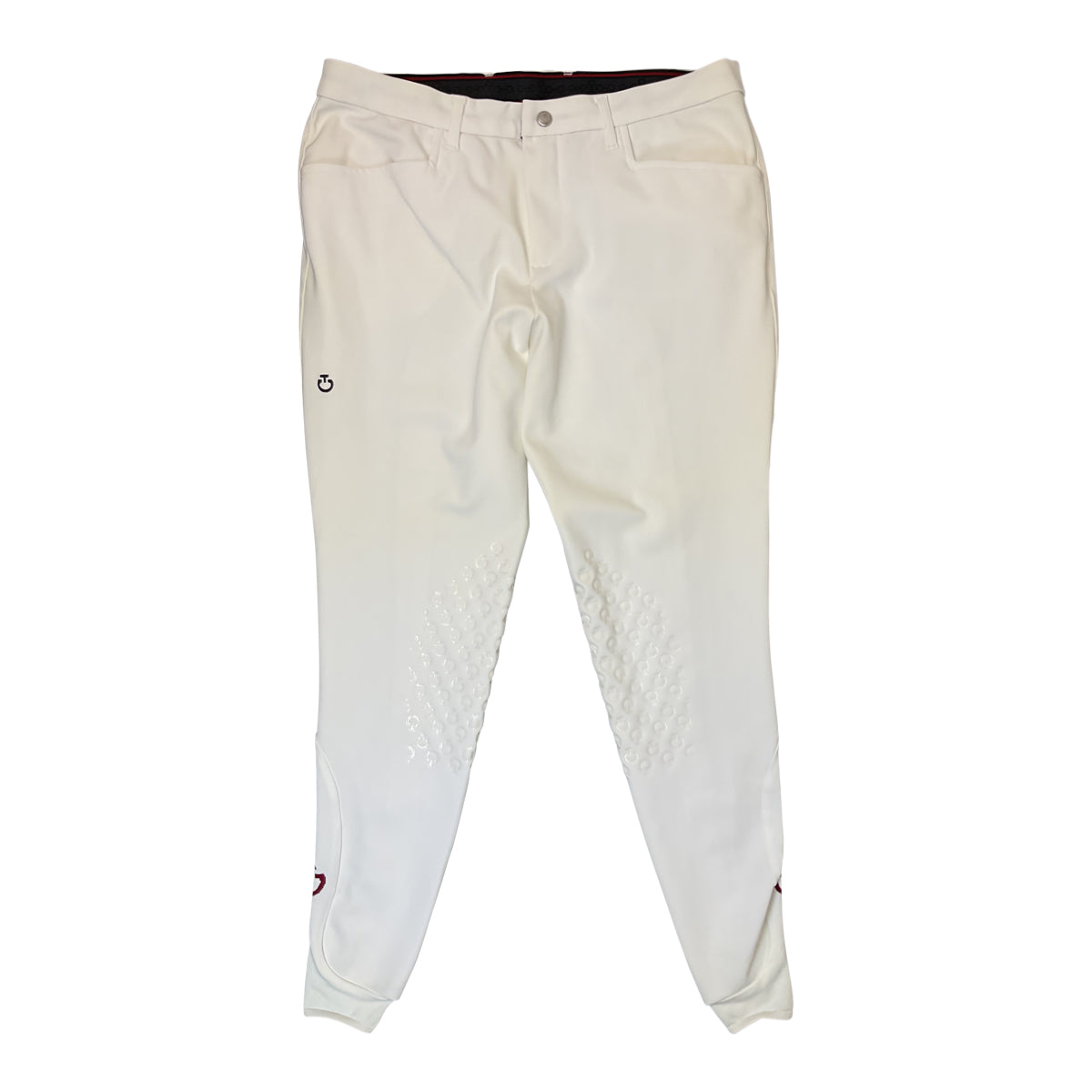 Cavalleria Toscana Knee Grip Riding Breeches in White