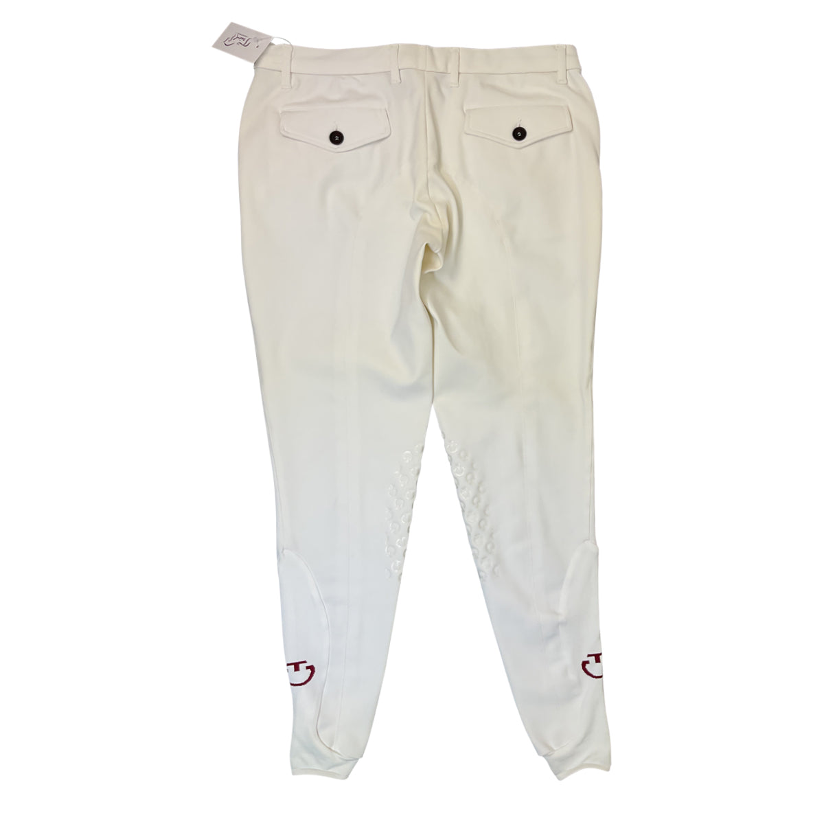 Cavalleria Toscana Knee Grip Riding Breeches in White
