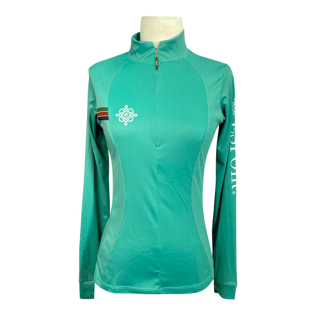 Espoir Lumiere Eternal Collection Quarter Zip Sun Shirt in Sea Blue
