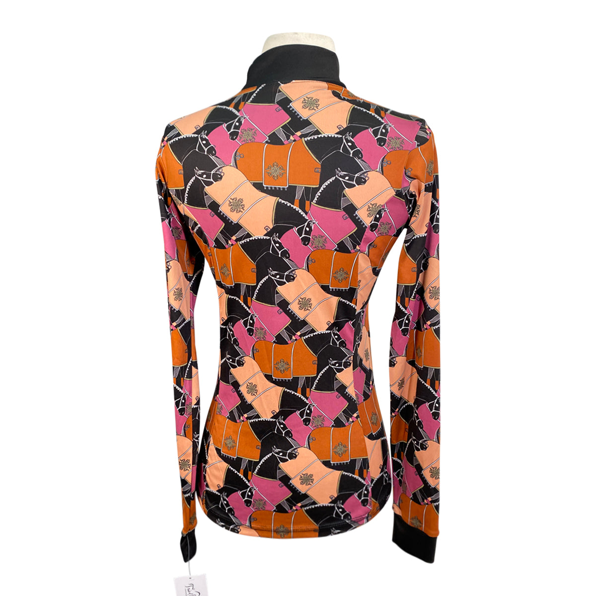 Espoir Quarter Zip Sun Shirt in Blanketed Horse