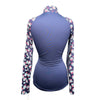 Smartpak Piper 'SmartCore' 1/4 Zip Top in Navy/Tropical 