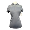 Noel Asmar 1/4 Zip Up Polo in Black
