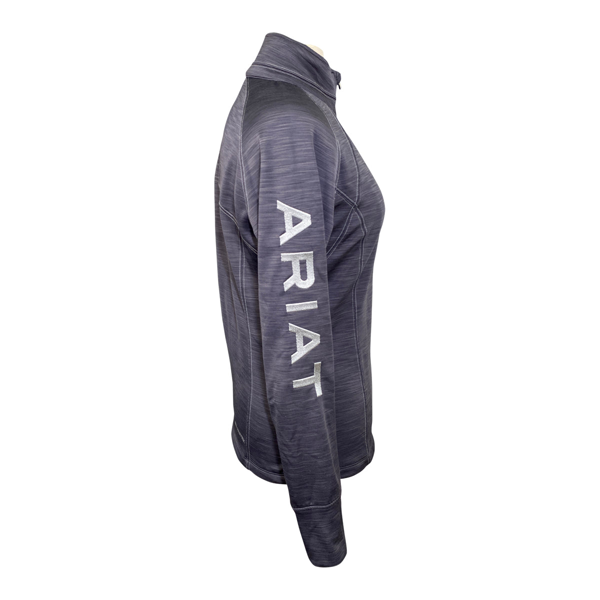 AriatTek 'Team' 1/2 Zip Sweatshirt in Dark Heather Grey