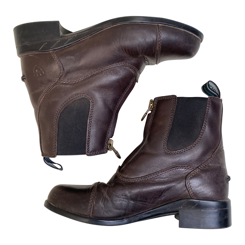 Ariat Devon IV Zip Paddock Boots in Chocolate - Children's 3