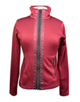 Equestrian Stockholm Fleece Jacket in Bordeaux