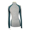 Horseware 'Aveen' Technical Top in Grey Heather/Teal