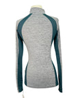 Horseware 'Aveen' Technical Top in Grey Heather/Teal