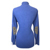 Essex Classics 'Trey' Quarter-Zip Sweater in Blue - Women's Large