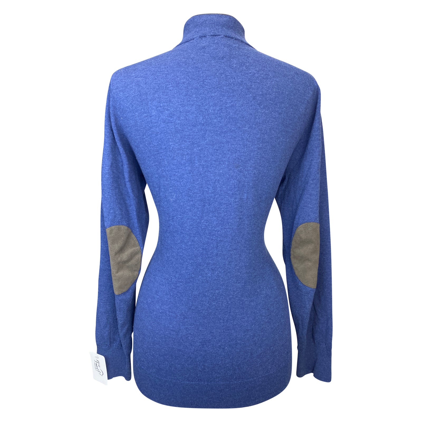 Essex Classics 'Trey' Quarter-Zip Sweater in Blue - Women's Large