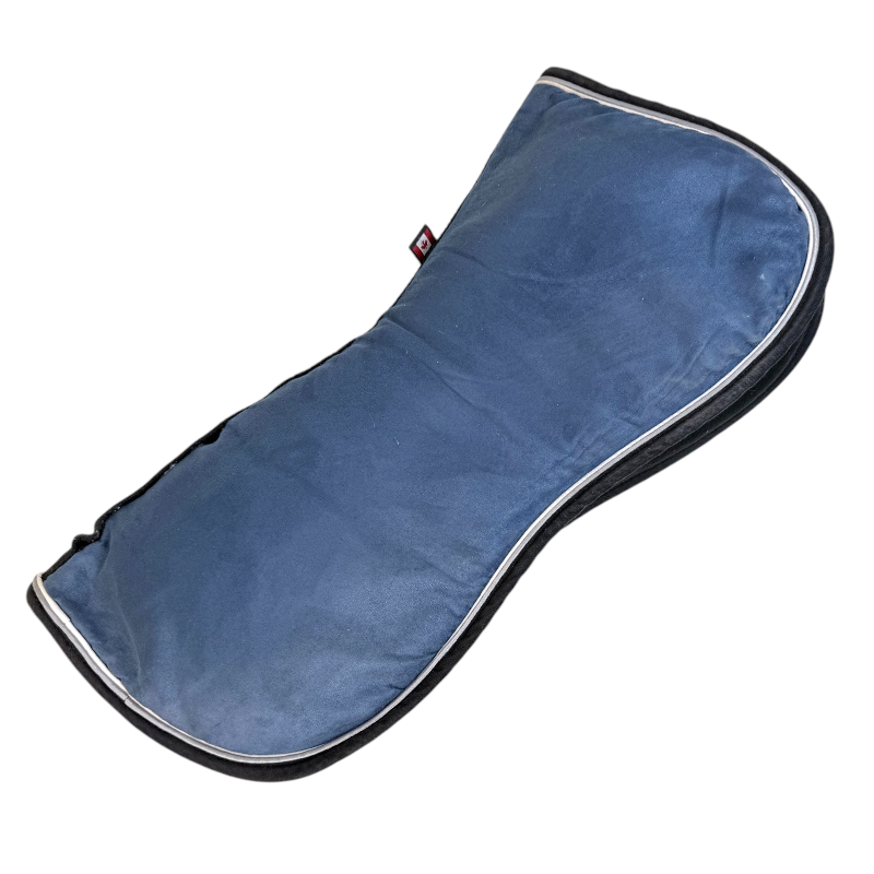 Ogilvy Jump Memory Foam Half Pad in Navy/Black Piping