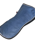 Ogilvy Jump Memory Foam Half Pad in Navy/Black Piping