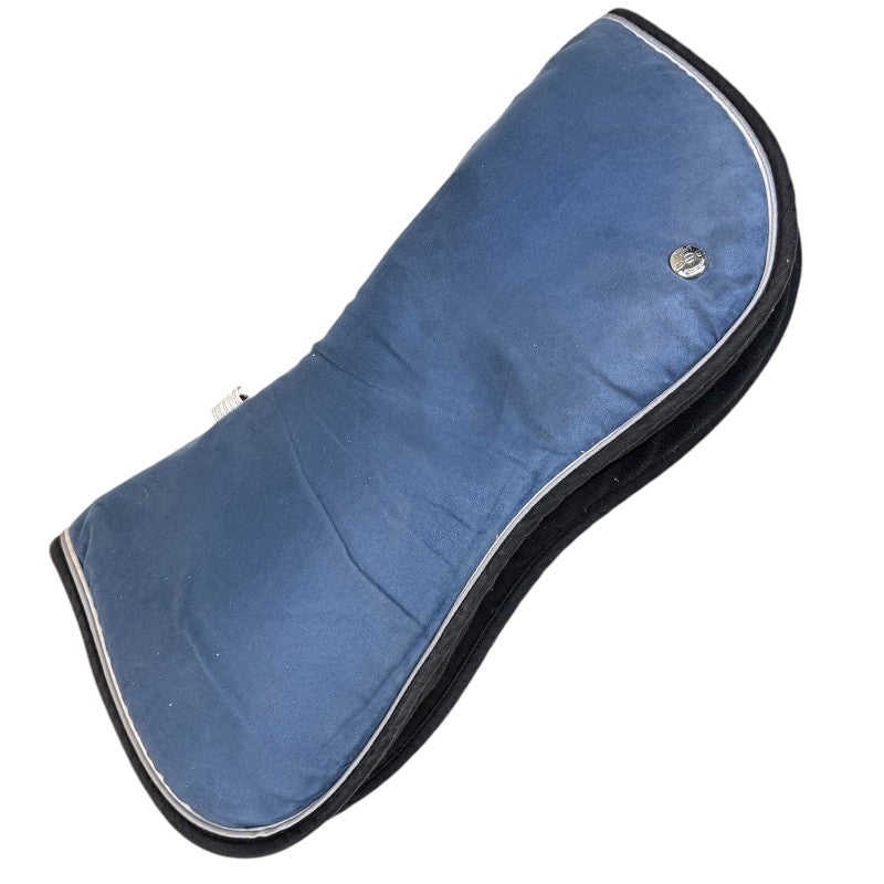 Ogilvy Jump Memory Foam Half Pad in Navy/Black Piping