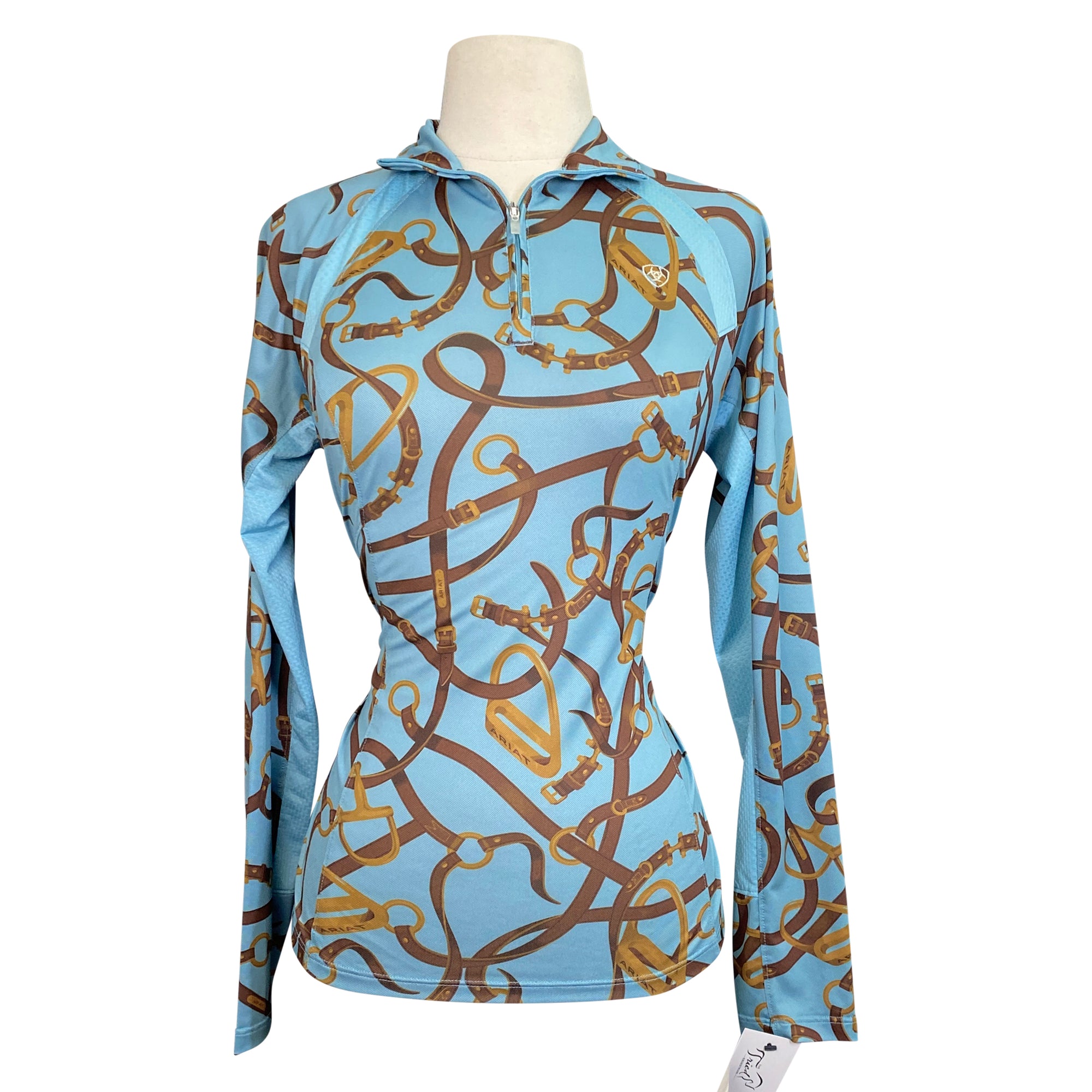 Ariat 'Sunstopper 2.0' Baselayer in Aqua/Tack