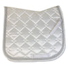 Equine Couture Satin Dressage Pad in White/Silver