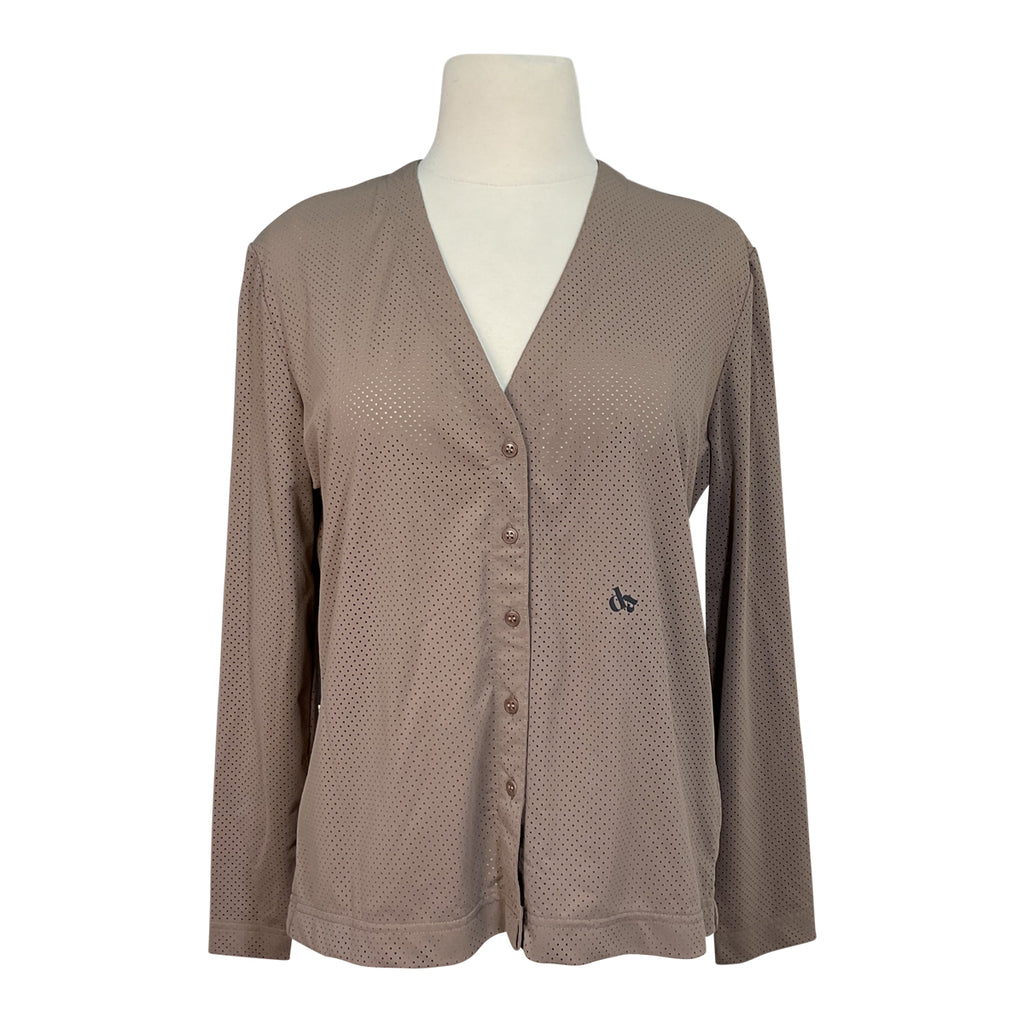 Dada Sport 'Arqana' Microperforated Shirt in Marron Glacé - Women's Large