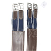 Padded Leather Girth with Fancy Stitch in Brown