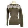 Kingsland 'Sence' Knitted Sweater in Green/Black Ink