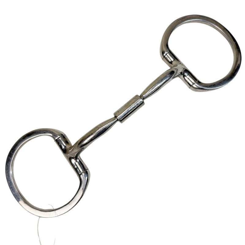 Myler Level 1 Eggbutt Ring Bit w/ Roller in Stainless Steel