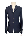 Front of RJ Classics 'Nora' Grey Label Show Coat in Navy 