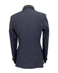 Back of RJ Classics 'Nora' Grey Label Show Coat in Navy 