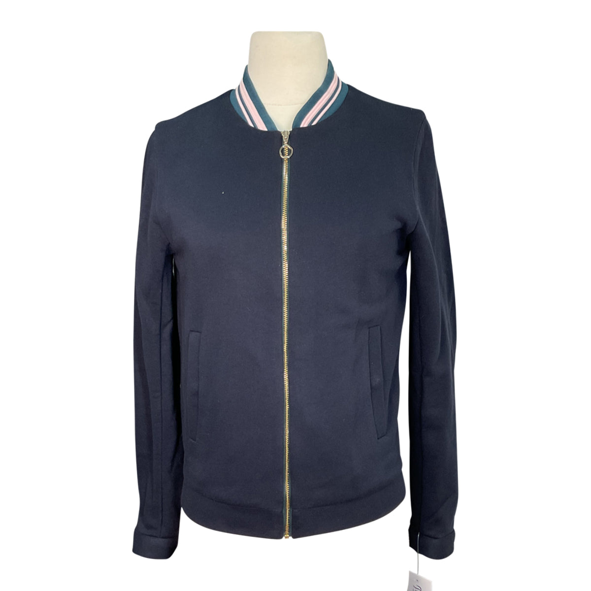 Dada Sport &#39;Newton&#39; Bomber in Navy/Pink Trim