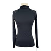 TKEQ The 'Chloe' High Collar Technical Top in Black