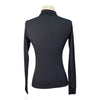 TKEQ The 'Chloe' High Collar Technical Top in Black - Women's Medium