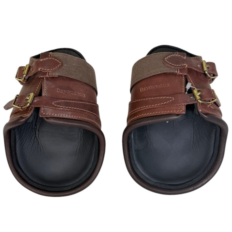 Devoucoux Leather Hind Boots in Brown