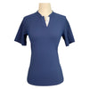 CALLIDAE The Short Sleeve Tech Polo in Navy