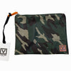 Veltri 'Darius' Zip Pouch in Green Camo
