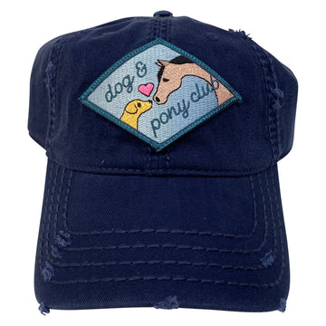 Dapplebay Dog & Pony Club Hat in Distressed Navy