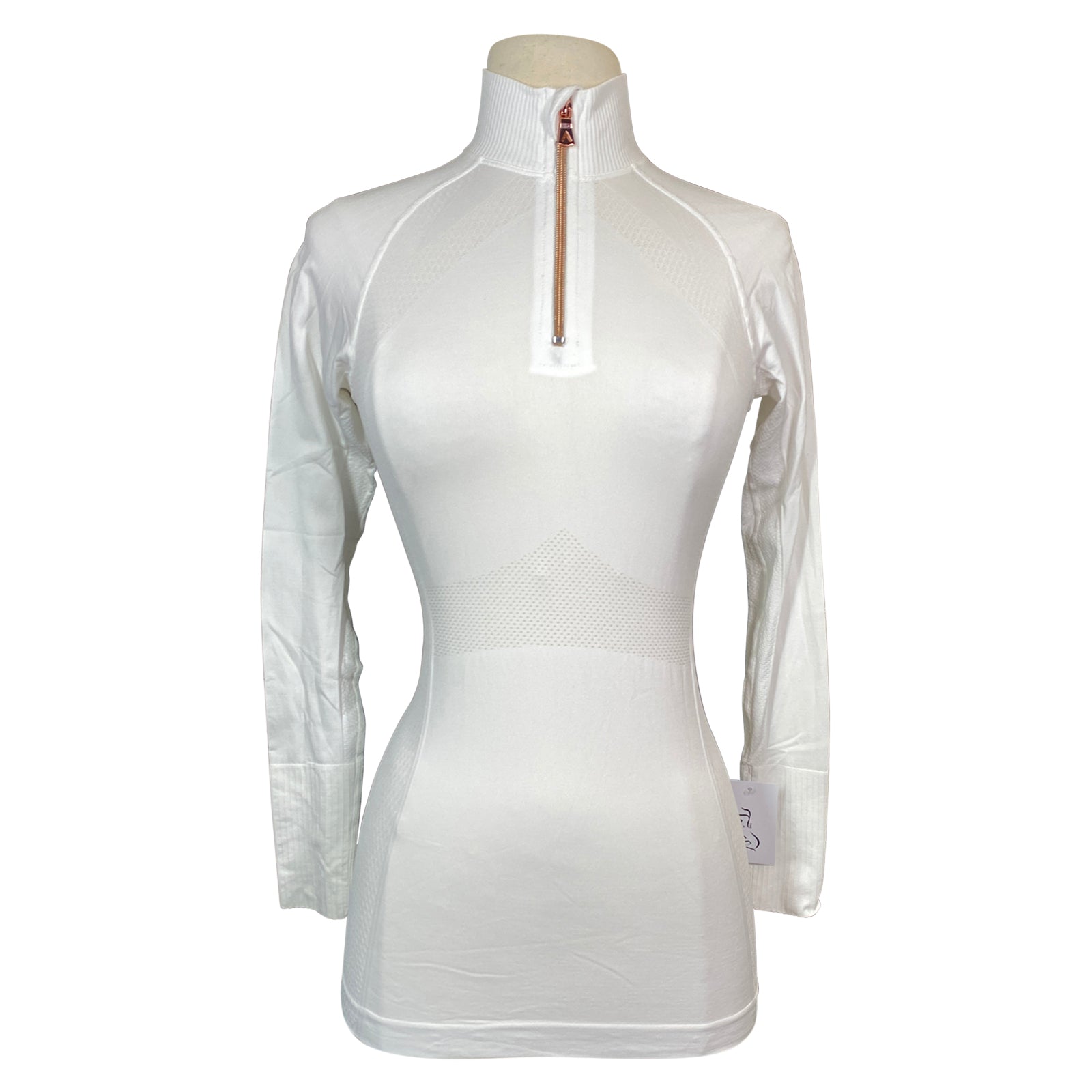 Front of Anique Signature Sunshirt in Pure White