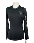 Asmar Equestrian Sustainable Logo Tee in Black - Women's XL
