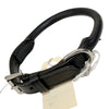 Rolled Leather Dog Collar in Black