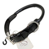 Rolled Leather Dog Collar in Black