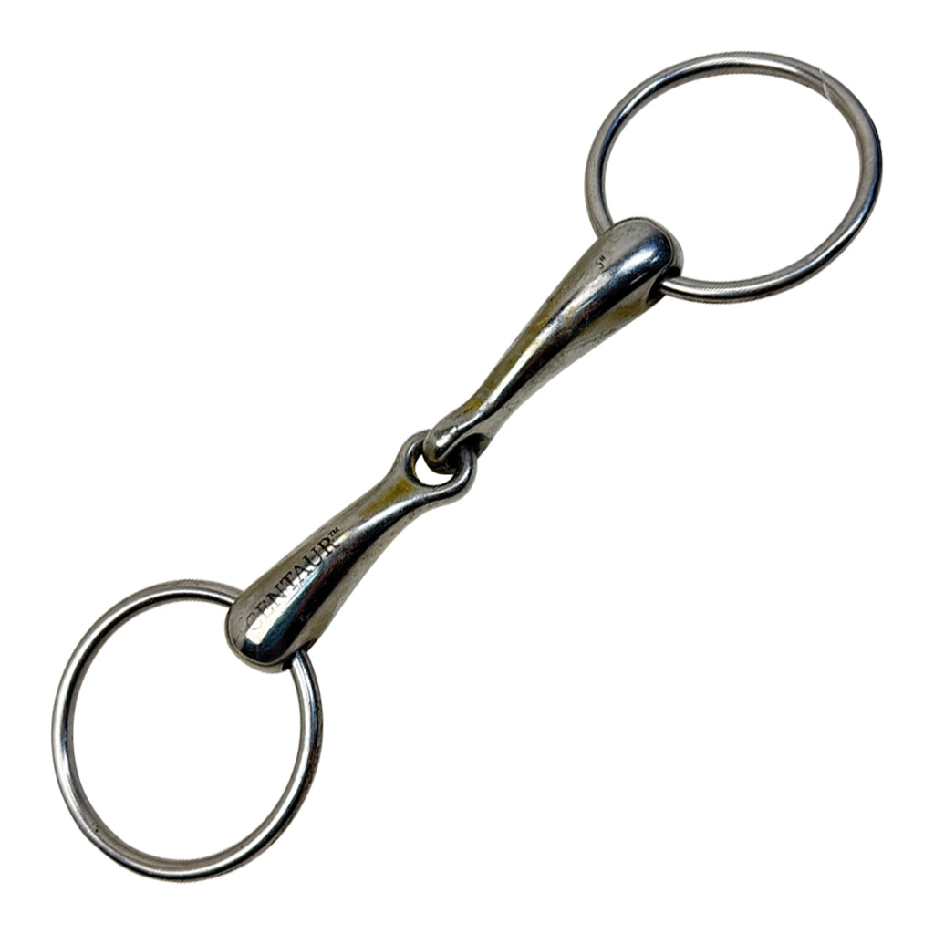 Loose Ring Hollow Mouth Single Joint Snaffle - 4.75"