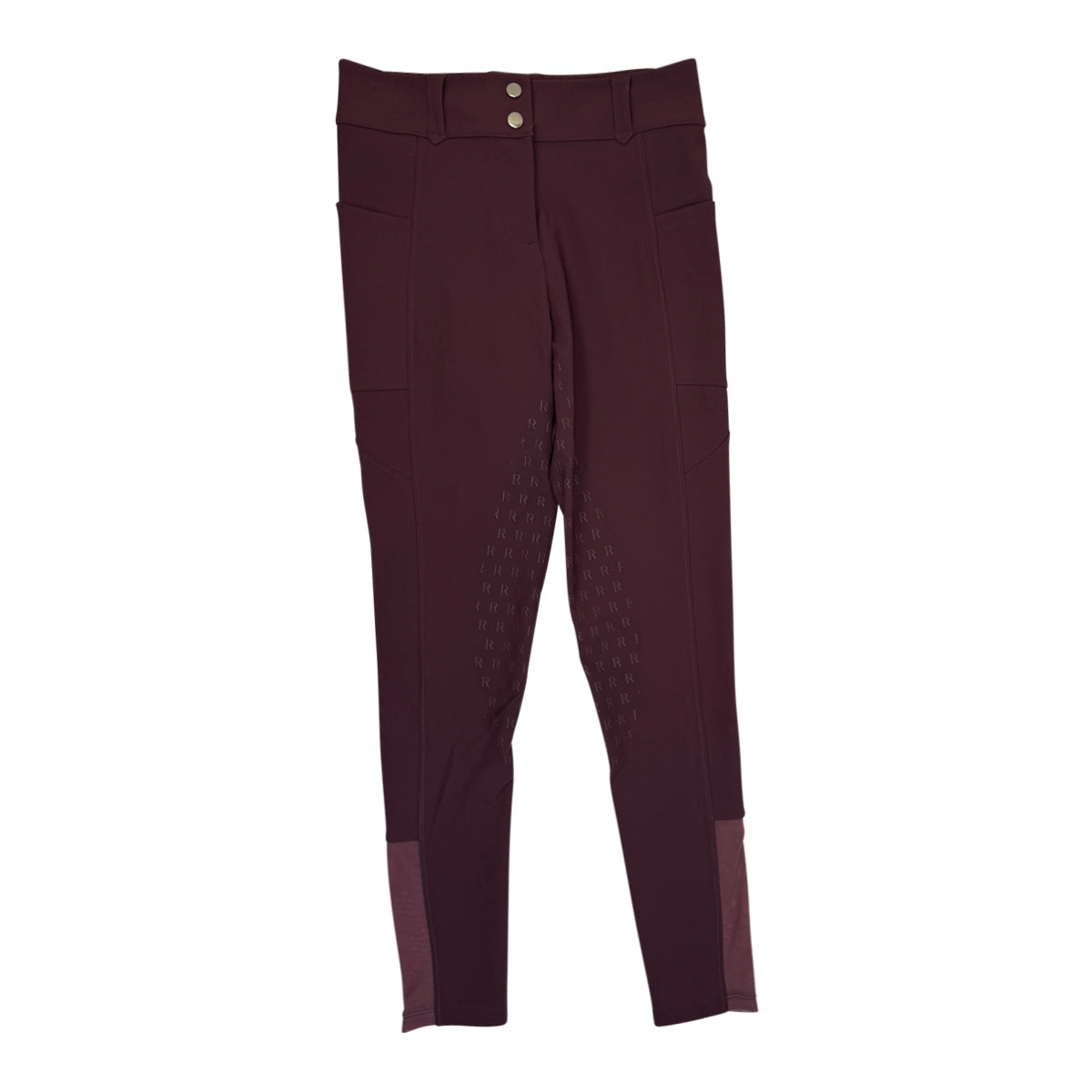 Front of Free Ride Pro 2.0 Full Seat Breeches in Plum - Women's 26
