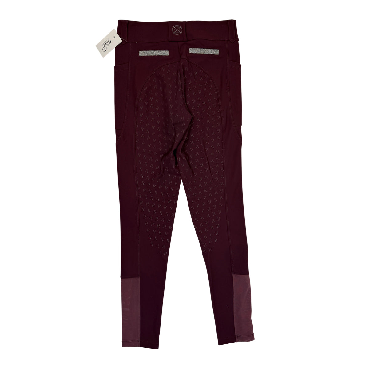 Back of Free Ride Pro 2.0 Full Seat Breeches in Plum - Women's 26
