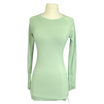 Seamless Long Sleeve Shirt in Leaf Green