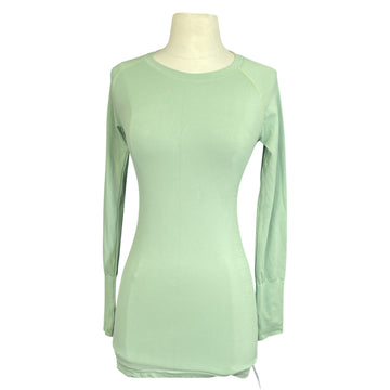 Seamless Long Sleeve Shirt in Leaf Green
