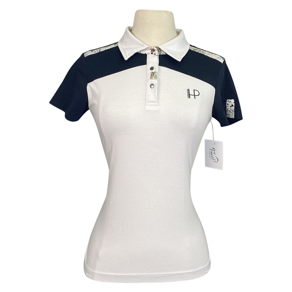 Horseware Platinum Polo Shirt in White/Paintsplatter