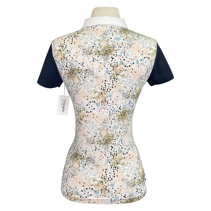 Horseware Platinum Polo Shirt in White/Paintsplatter