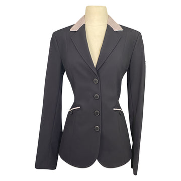 Equiline 'Karen' Competition Jacket in Black/Lilac