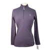 Arista Essential Solid Quarter Zip in Purple