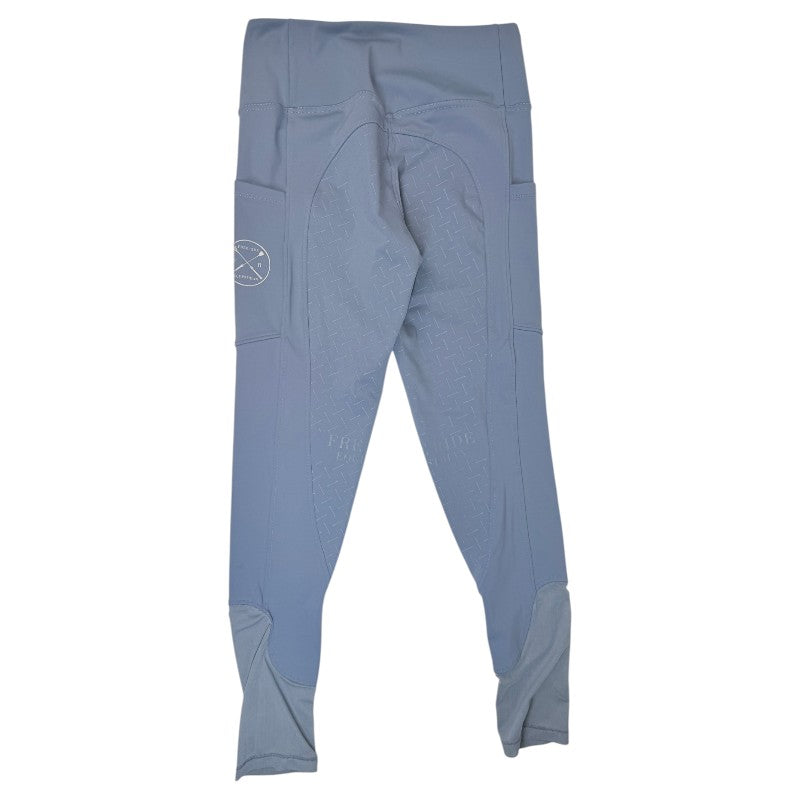 Free Ride 'Define' Full Seat Tights in Steel Blue