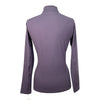 Arista Essential Solid Quarter Zip in Purple