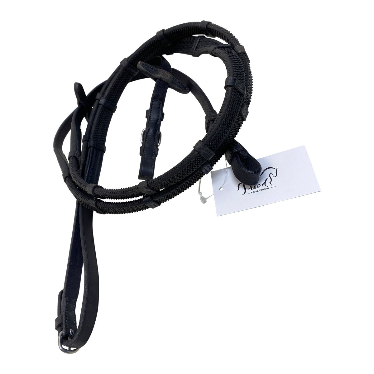 Vespucci Edwina Jumper Rubber Reins in Black - 52&quot;