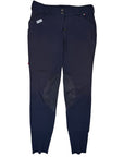 For Horses Knee Patch Breech in Navy